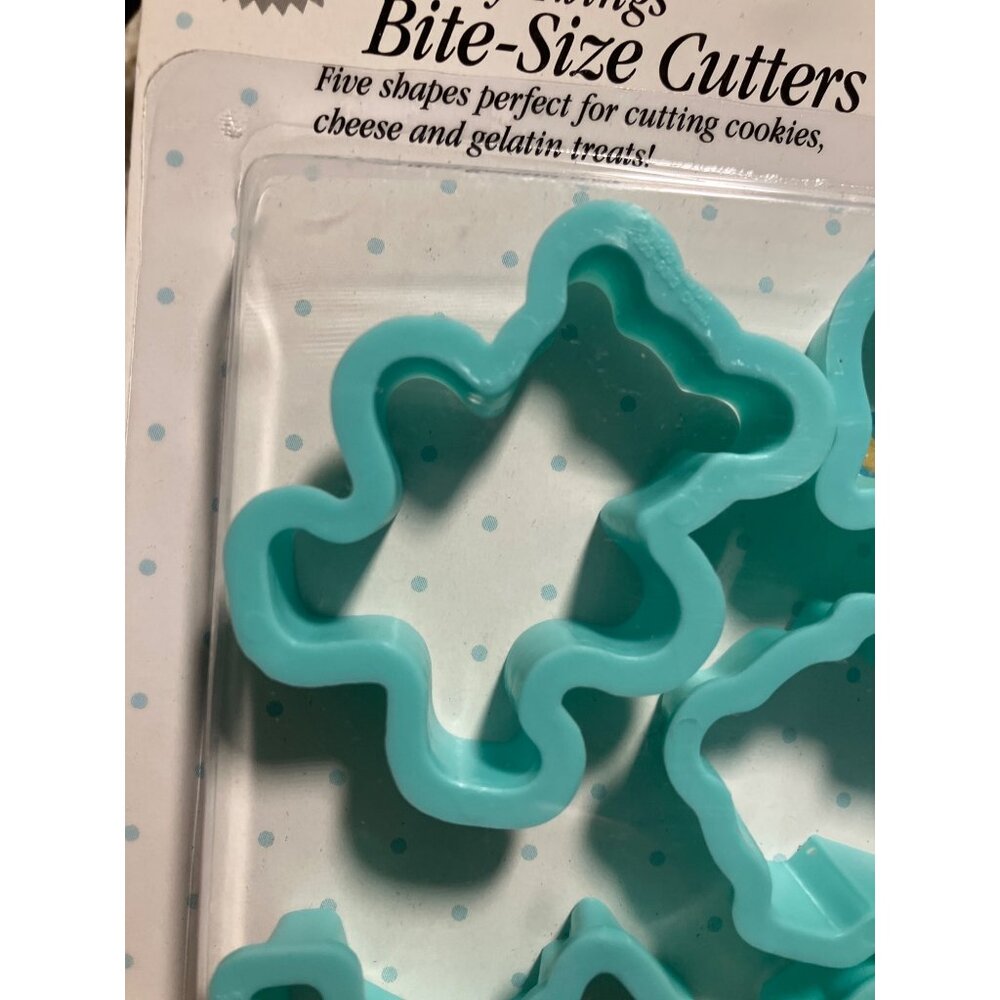 Wilton Baby Things Bite-Size Cutters Set Of 5 For Cookies Cheese & Gelatin Treat - Picture 3 of 9